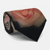 Cravate Tie d'art floral Roses roses (Roulé)