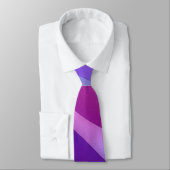 Cravate Tie d'art violet et rose (Attaché)