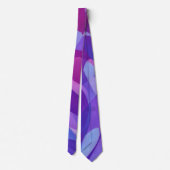 Cravate Tie d'art violet et rose (Dos)