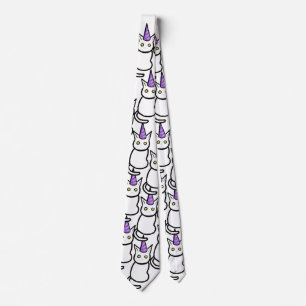 Cravate Tie de célébration de chat blanc