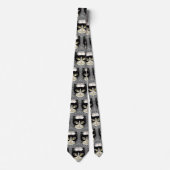 Cravate Tie de col Nurse en forme de Chat Smoking (Devant)