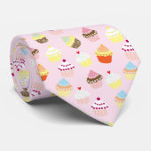 Cravate Tie de cou cadeau de boulangerie Cupcake Baker drô (Roulé)