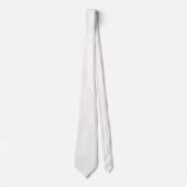 Cravate Tie de cou classique blanc neige couleur formelle (Devant)