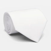Cravate Tie de cou classique blanc neige couleur formelle (Roulé)