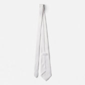 Cravate Tie de cou classique blanc neige couleur formelle (Dos)