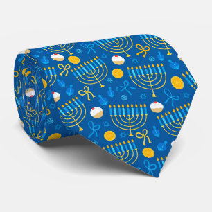 Cravate Tie de cou de la menorah de Hanukkah