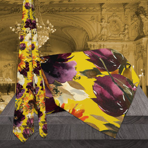 Cravate Tie de cou de mariage Sun & Wine Gold