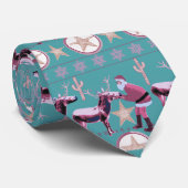 Cravate Tie de cou de renne d'âne de Noël occidental (Roulé)