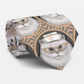 Cravate Tie de cou d'infirmière de chat persan (Roulé)
