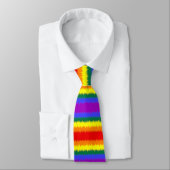 Cravate Tie de cou drapeau LGBT+ (Attaché)