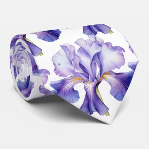Cravate Tie de cou élégant floral pour mariage et occasion