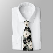 Cravate Tie de cou floral moderne | Occasions spéciales fo (Attaché)