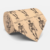 Cravate Tie de définition "Skeleton" vintage (Roulé)