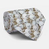 Cravate Tie de fantômes d'Halloween (Roulé)