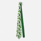 Cravate Tie de la Saint-Patrick Bières et Pétales (Devant)