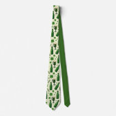 Cravate Tie de la Saint-Patrick Cheers & Trèfles (Devant)