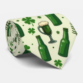 Cravate Tie de la Saint-Patrick Cheers & Trèfles (Roulé)