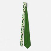 Cravate Tie de la Saint-Patrick Cheers & Trèfles (Dos)