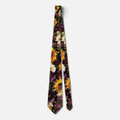 Cravate Tie de mariage noir Sun & Wine (Devant)