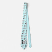 Cravate Tie de mariage oiseaux de l'amour vintage (Devant)
