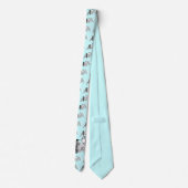 Cravate Tie de mariage oiseaux de l'amour vintage (Dos)