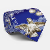 Cravate Tie de Noël, Ange de Noël (Roulé)