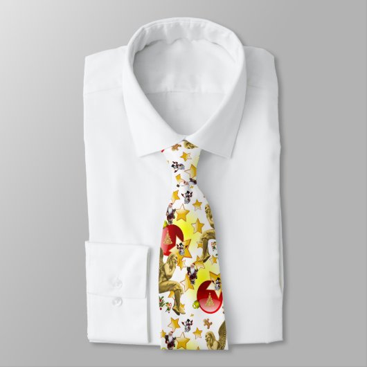 Cravate Tie de Noël, Ange de Noël (Attaché)