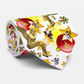 Cravate Tie de Noël, Ange de Noël (Roulé)