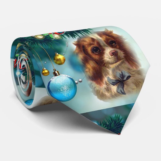 Cravate Tie de Noël, Joyeux Noël (Roulé)