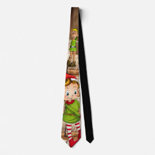 Cravate Tie de Noël, Lutin