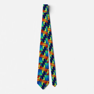 Cravate Tie de style rétro vintage psychédélique Peekaboo