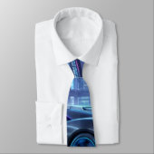Cravate Tie de voiture de sport abstrait (Attaché)