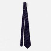 Cravate Tie Deep Blue avec petits avions en faux or (Dos)