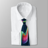 Cravate Tie Designer Arc-en-ciel Électrique (Attaché)