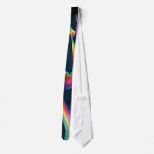 Cravate Tie Designer Arc-en-ciel Électrique (Dos)