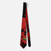 Cravate Tie d'Halloween Crâne Sanglant (Devant)