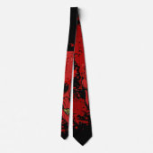 Cravate Tie d'Halloween Crâne Sanglant (Dos)