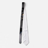 Cravate Tie : Disque Vinyle en Lecture. Thème Vintage (Dos)