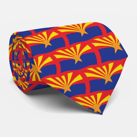 Cravate Tie Drapeau d'Arizona (Roulé)