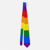 Cravate Tie - Drapeau de la fierté LGBTIQA (Dos)