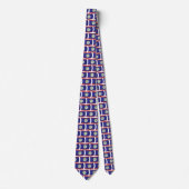 Cravate Tie Drapeau du Belize (Devant)