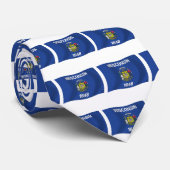 Cravate Tie drapeau du Wisconsin (Roulé)