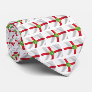 Cravate Tie du drapeau d'Aurigny