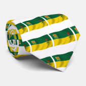 Cravate Tie du drapeau de la Saskatchewan (Roulé)