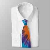 Cravate Tie-dye coloré  (Attaché)