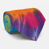 Cravate Tie-dye coloré  (Roulé)