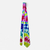 Cravate Tie Dye Enchaîné Psychédélique Surface Art (Dos)