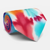 Cravate Tie Dye Motif (Roulé)