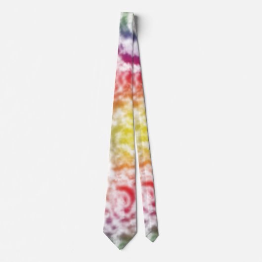 Cravate Tie Dye Vibrant Squiggle (Devant)