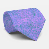 Cravate Tie Dye Violet Abstrait Webby (Roulé)